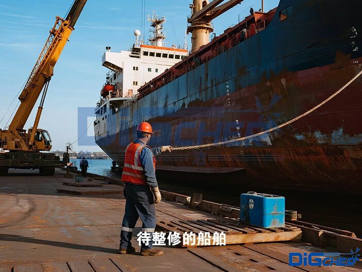 待整修的船(chuán)舶