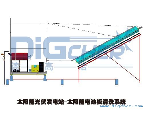 太陽能光伏發電站-太陽電池板清洗係統